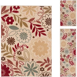 Lagoon Beige 3 piece Area Rug Set