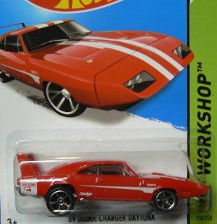 Hot Wheels HW Workshop 234/250 Red '69 Dodge Charger Daytona Toys & Games