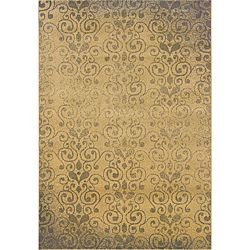 Beige/ Grey Transitional Area Rug (67 X 96)