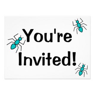 Cute Vector Ant Personalized Announcement