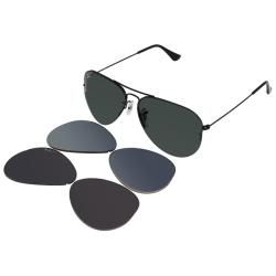 Ray ban Unisex Rb3460 59mm Interchangeable Aviator Sunglasses