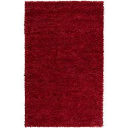 Hand woven Nimbus Red Wool Rug (8x10)