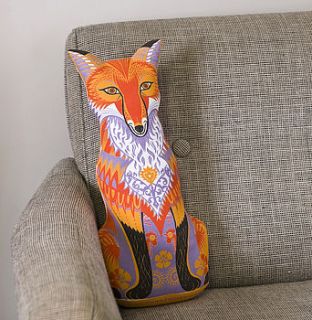 felix the fox tea towel or cut and sew kit by sarah young