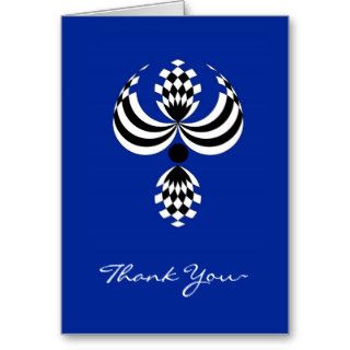 CHIC_UPTOWN GIRL 166 BLUE THANK YOU NOTE GREETING CARDS
