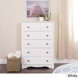 Prepac Monterey Five drawer Chest White Size 5 drawer