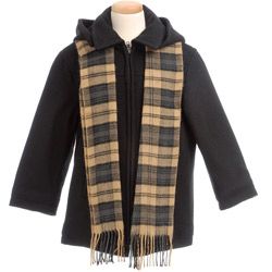 Ametex Brian Mathews Toddler Boys Coat And Scarf Set Black Size 2T