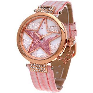 Time100 Diamond Starry Dial Pink Strap Ladies Watch #W50058L.02A Time100 Watch Watches