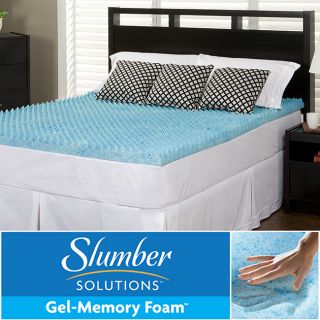 Slumber Solutions Gel Highloft 3 inch Memory Foam Mattress Topper
