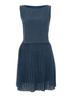 pleated open back dress by jolie moi