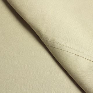 Elite Home Products Wrinkle Resistant All Cotton Sheet Set Tan Size Full