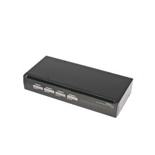 StarTech 4 Port Steel USB KVM Switch with Audio and USB 2.0 Hub (SV431USBA) Electronics