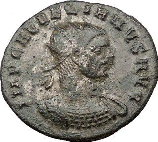 Aurelian 274AD Silvered Authentic Ancient Roman Coin Nude Sol Sun God w globe 