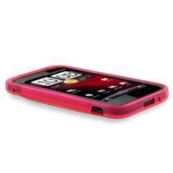 Hot Pink S Shape TPU Rubber Skin Case for HTC Rezound BasAcc Cases & Holders