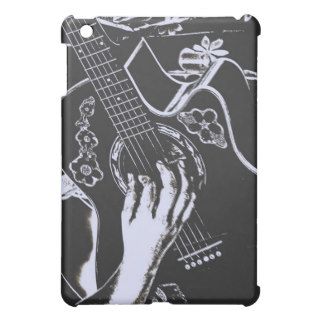 Female Guitar hand blue grey girtty iPad Mini Case