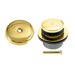 Polished Brass Tip toe Tub Waste/ Drain Trim Kit
