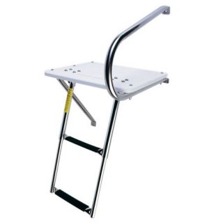 EEz In Outboard Transom Platform with Two Step Telescoping Ladder 26014