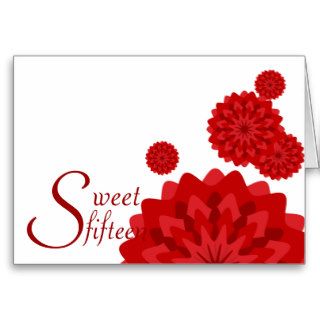 Sweet Fifteen Birth Flower Invitation Customize Card