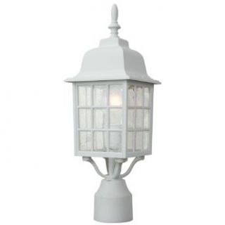 Craftmade Z275 04 Post Mount Lights with Seeded Glass Shades, White   Wall Porch Lights  