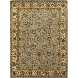 Hand knotted Traditional Mandara Wool Rug (79 X 106)