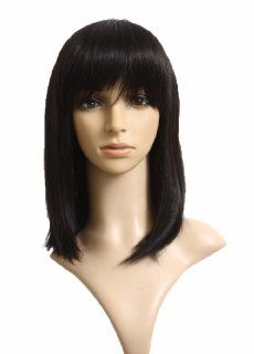 Cosplayland C275   45cm Straight black Dense super natural like real Hair Wig Toys & Games