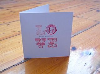love note greeting card by gorgeous creations