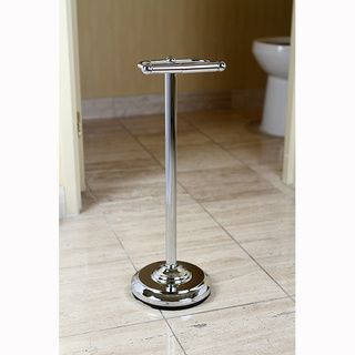 Pedestal Chrome Standing Toilet Paper Holder