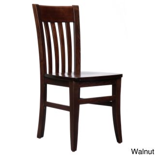 Jacob Mahogany Wood Dining Chairs (set Of 2)