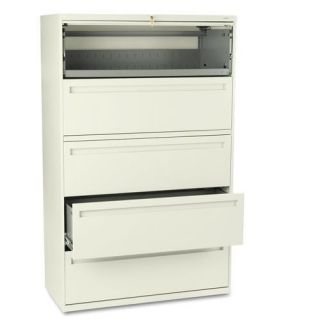 Hon 700 Series 42 inch Five shelf Lateral File Cabinet In Putty