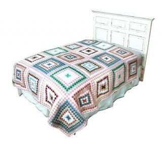 Postage Stamps Antique Inspired King Size Quilt —