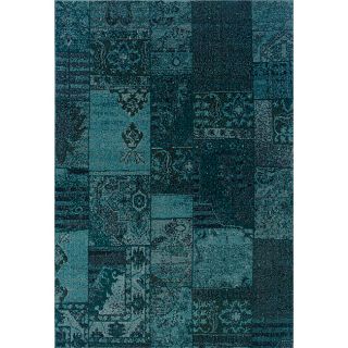 Large Teal/gray Area Rug (710 X 1010)