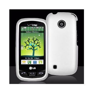 LG COSMOS TOUCH VN270 WHITE RUBBERIZED CASE Cell Phones & Accessories