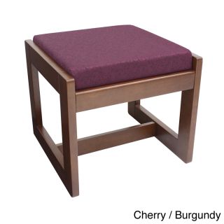 Regency Seating Single seat Cherry finish Wood/fabric Bench