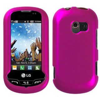 Asmyna LGVN271HPCSO212NP Titanium Premium Durable Rubberized Protective Case for LG Extravert N271   1 Pack   Retail Packaging   Hot Pink Cell Phones & Accessories
