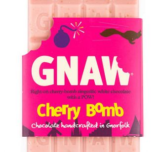 cherry bomb white chocolate bar by lisa angel homeware and gifts