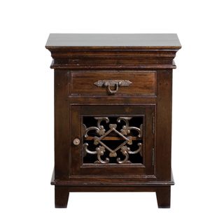 Kosas Collections Venice Ornate Nightstand Brown Size 1 drawer