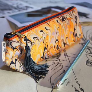 oaxaca marbled make up bag by whitehorn