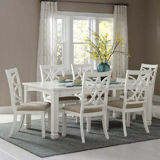 Shop Homelegance Kentucky Park 7 Piece Extension Dining Room Set In White at the  Furniture Store. Find the latest styles with the lowest prices from Homelegance