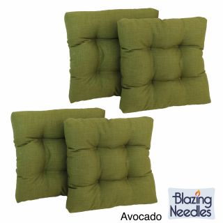 Set Of Four All weather Uv resistant Polyester Squared Outdoor Chair Cushions