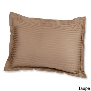 Home City Inc Egyptian Cotton 650 Thread Count Stripe Pillow Shams (set Of 2) Tan Size King