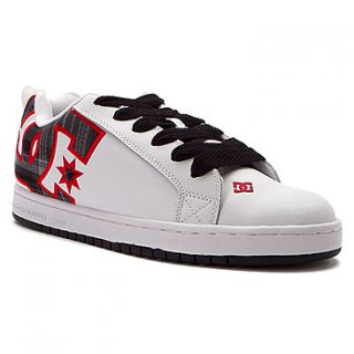 DC Shoes Court Graffik SE  Men's   White/Athletic Red/Plaid