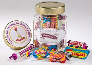 old fashioned sweetie jars by when i was a kid