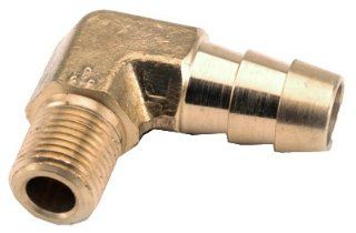 Anderson Metals Corp 757020 0604 Brass 90 Degree Barb Insert Elbow 3/8"x1/4"MPT   Pipe Wrenches  