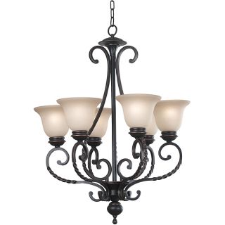 Levy 6 light Oil Rubbed Bronze Chandelier