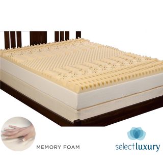 Select Luxury 3 inch Memory Foam 7 zone Mattress Topper