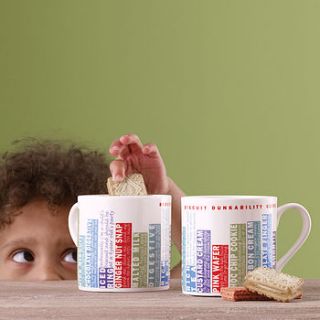 'biscuit dunkability' mug by betsy benn