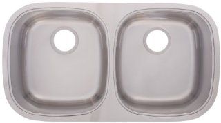 FrankeUSA UDSK900 18 Double Bowl Stainless Steel 31.5x17.5in. Undermount Sink    