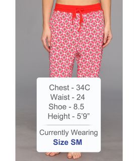 Josie Diamond Printed Jersey Pajama Pant Pink Multi