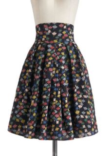 Emily and Fin Sail We Dance Skirt in Colorful Clouds  Mod Retro Vintage Skirts