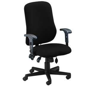 Mayline Comfort Series Black Contoured Support Chair