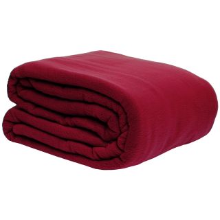 Lcm Home Fashions Supreme Warmth Fleece Blanket Red Size Full  Queen